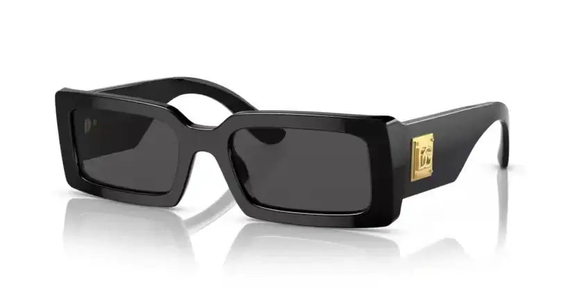 Dolce & Gabbana 0DG4416 stylish black sunglasses with gold logo, perfect for a chic look and sun protection.