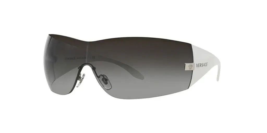 Versace 0VE2054 sunglasses featuring a sleek black frame and gradient lenses for stylish eye protection.