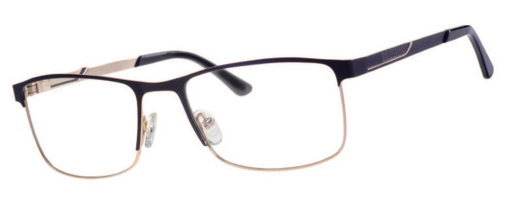 Black and gold mens reading glasses with nosepads for comfort 