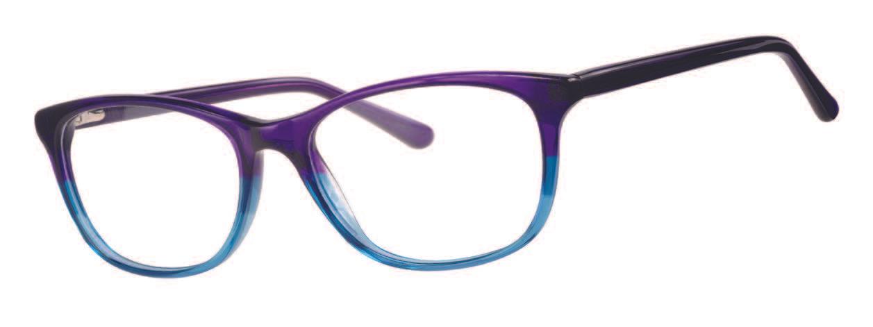  elite 4528 plastic purple and blue glasses with white background