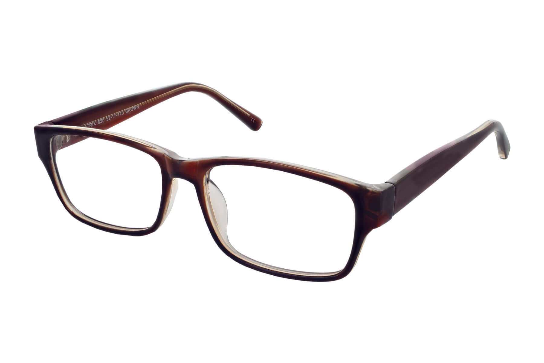 Matrix 825 prescription glasses featuring a stylish brown frame design perfect for everyday wear.