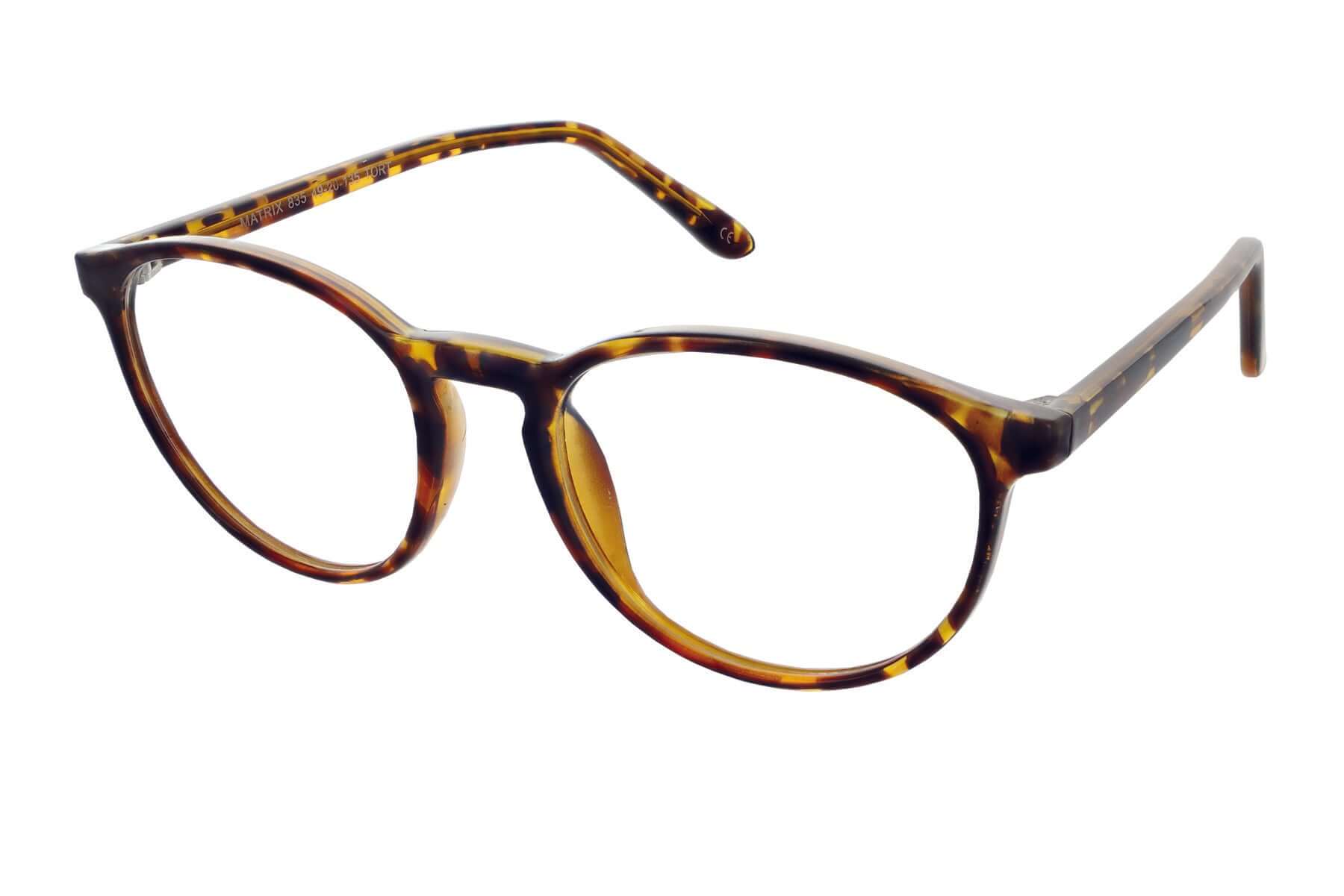 Prescription glasses Matrix 835 in stylish tortoiseshell design, ideal for fashion and vision correction.