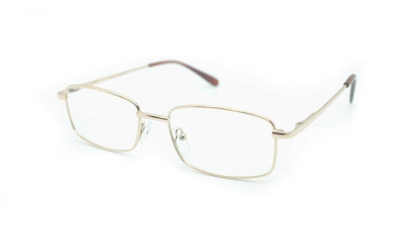 Prescription glasses OL24 with a sleek metal frame and clear lenses, perfect for everyday use and vision correction.