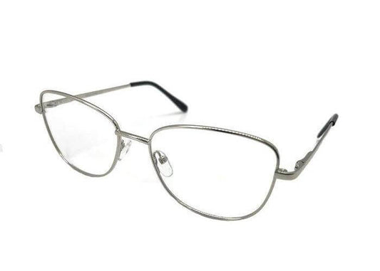 Stylish OL28 prescription glasses with a sleek silver frame and modern design for enhanced vision and comfort.