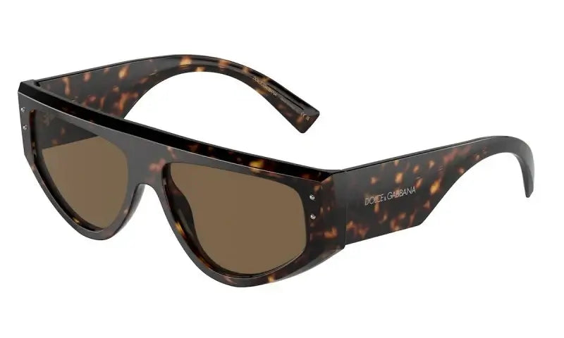 Dolce & Gabbana 0DG4461 sunglasses in tortoiseshell frame with brown lenses, stylish and modern eyewear.