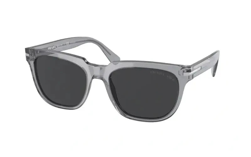 Prada 0PR 04YS sunglasses in stylish gray frame with dark lenses, perfect for fashion-forward individuals.