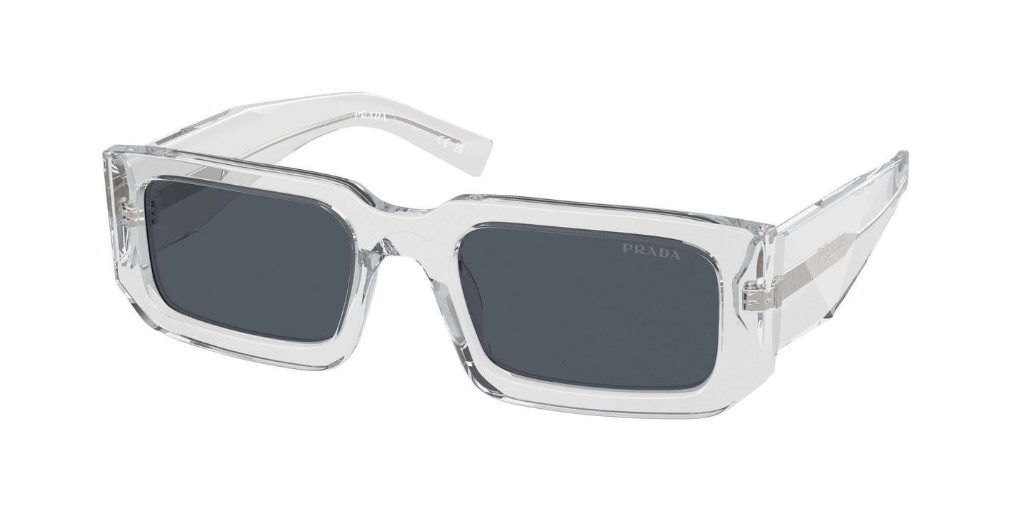 PRADA 0PR 06YS stylish sunglasses in clear frame with dark lenses, perfect for a fashion-forward look.