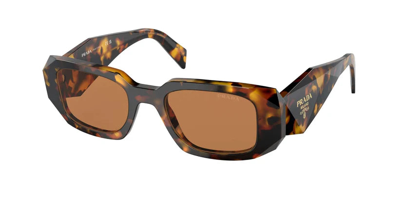 PRADA 0PR 17WS sunglasses in tortoiseshell design with brown lenses, offering a stylish and chic eyewear option.