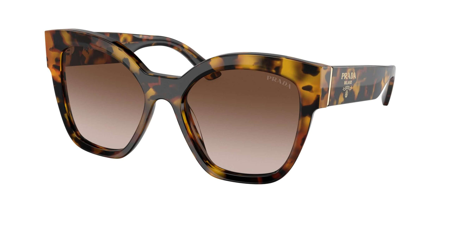 PRADA 0PR 17ZS sunglasses in tortoise shell with gradient lenses, stylish oversized frame for a trendy look.