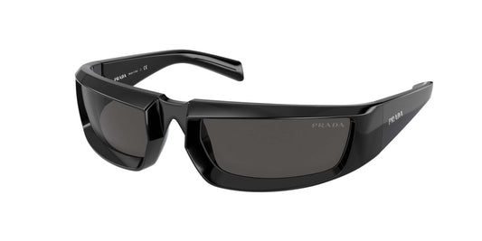 PRADA 0PR 25YS sunglasses in sleek black design with dark lenses, perfect for stylish sun protection.