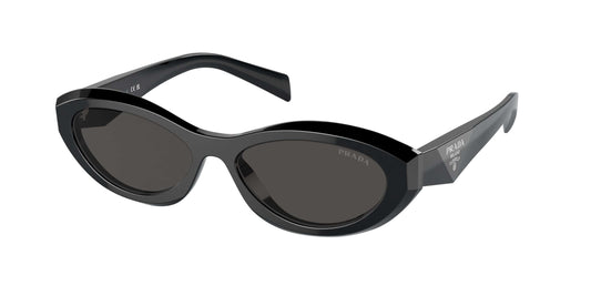 PRADA 0PR 26ZS cat-eye sunglasses in sleek black design with dark lenses, perfect for a stylish summer look.