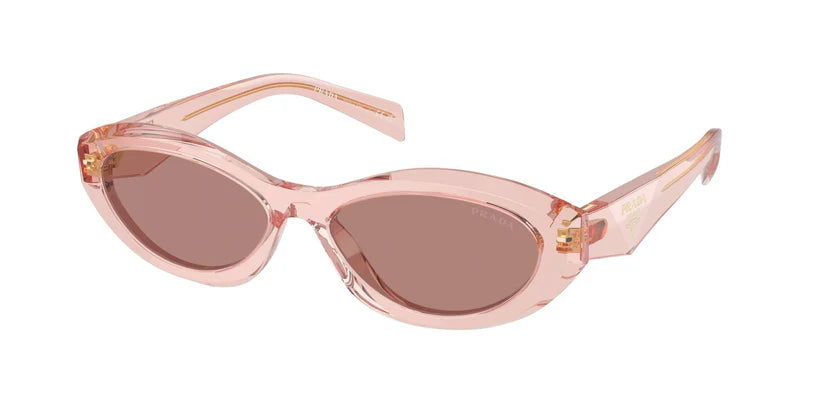 PRADA 0PR 26ZS stylish pink sunglasses with subtle logo, perfect for a chic summer look.