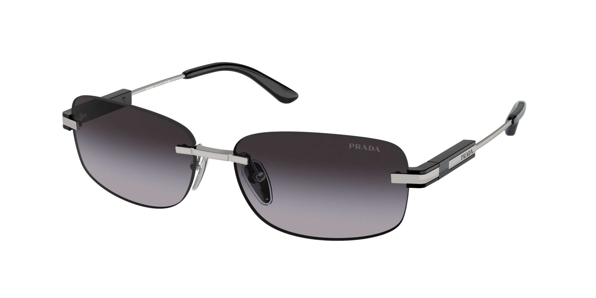 PRADA 0PR 68ZS stylish sunglasses with gradient lenses and sleek metal frame, ideal for fashionable sun protection.