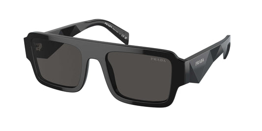 PRADA 0PR A05S black sunglasses with a sleek design and dark lenses, perfect for stylish sun protection.