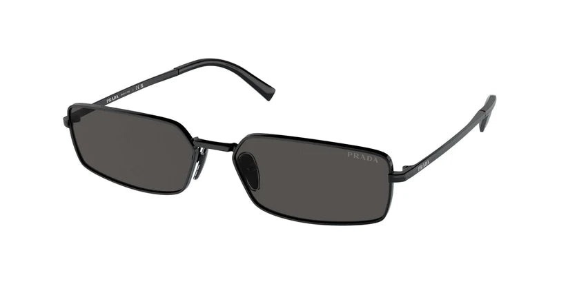 PRADA 0PR A60S sunglasses featuring sleek black frames and dark lenses for a stylish, modern look.