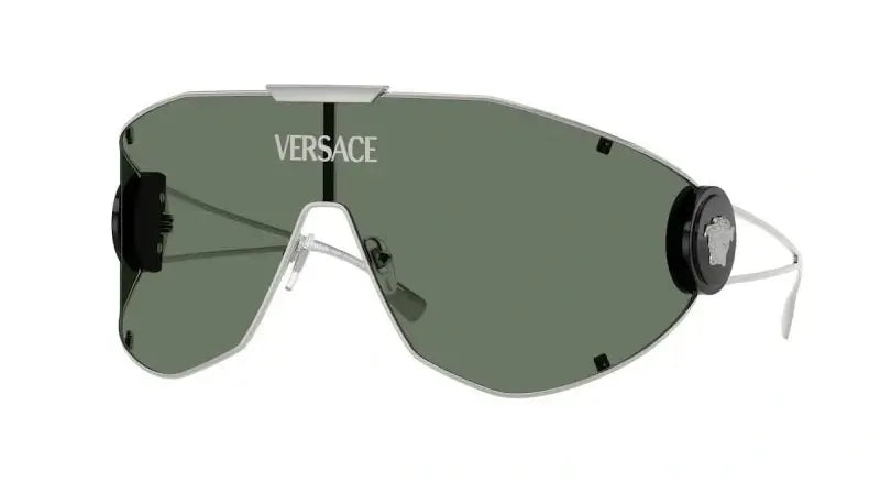 Versace VE2268 sunglasses with green lenses and bold design, perfect for a stylish look.