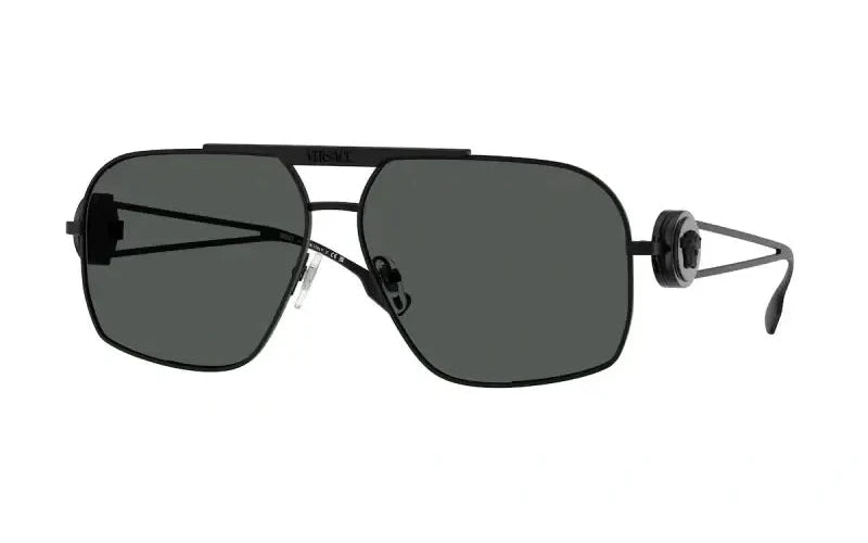 Versace VE2269 black sunglasses with square lenses and stylish design for a modern look.